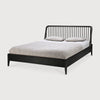 eva black oak bed