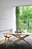 mila rectangular oak dining table