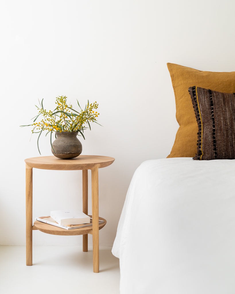 amelie oak side table