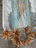 rusty metal flowers