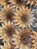 rusty metal flowers