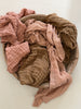 stonewashed linen scarves