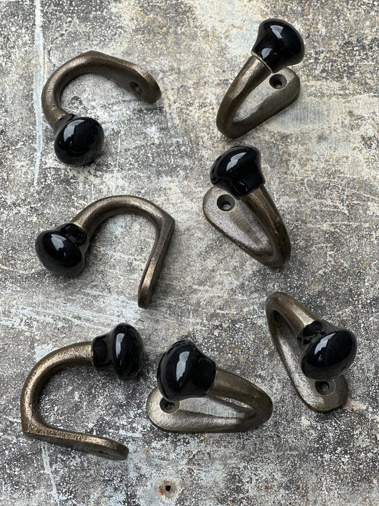 single ceramic hooks