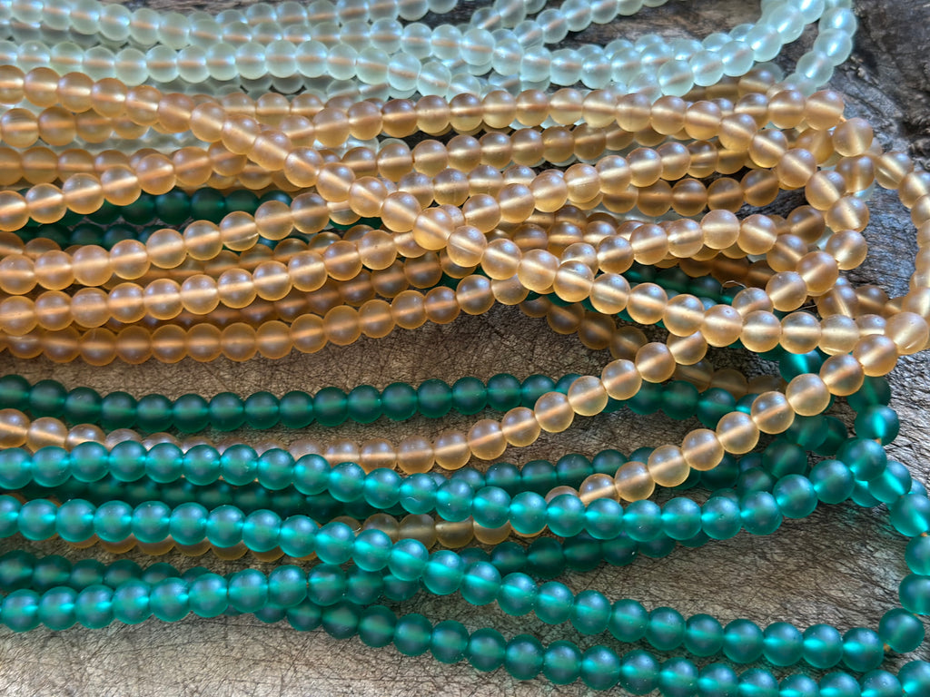 glass bead necklaces