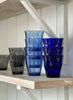 duralex tumblers in blue and grey