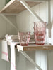 duralex tumblers in pink and plum