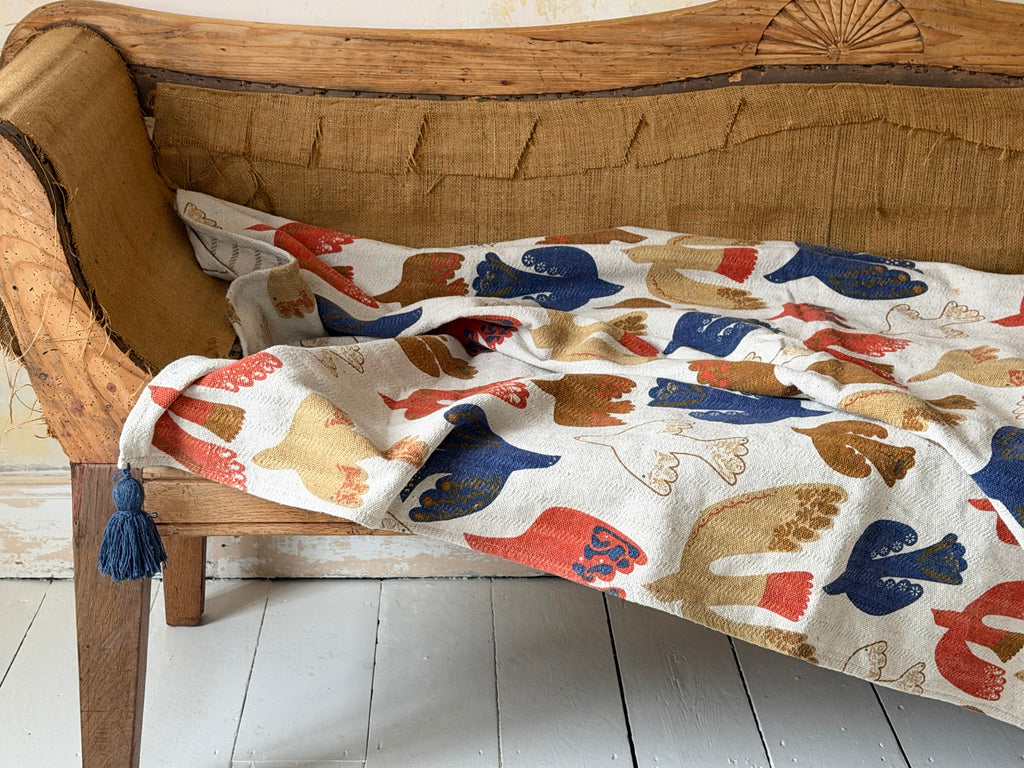folk birds throw