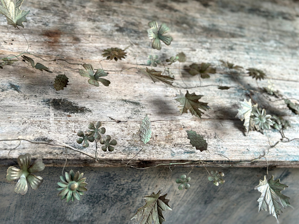 flower and leaf garland
