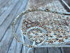 wonderful old french curly iron bench