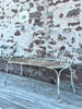 wonderful old french curly iron bench