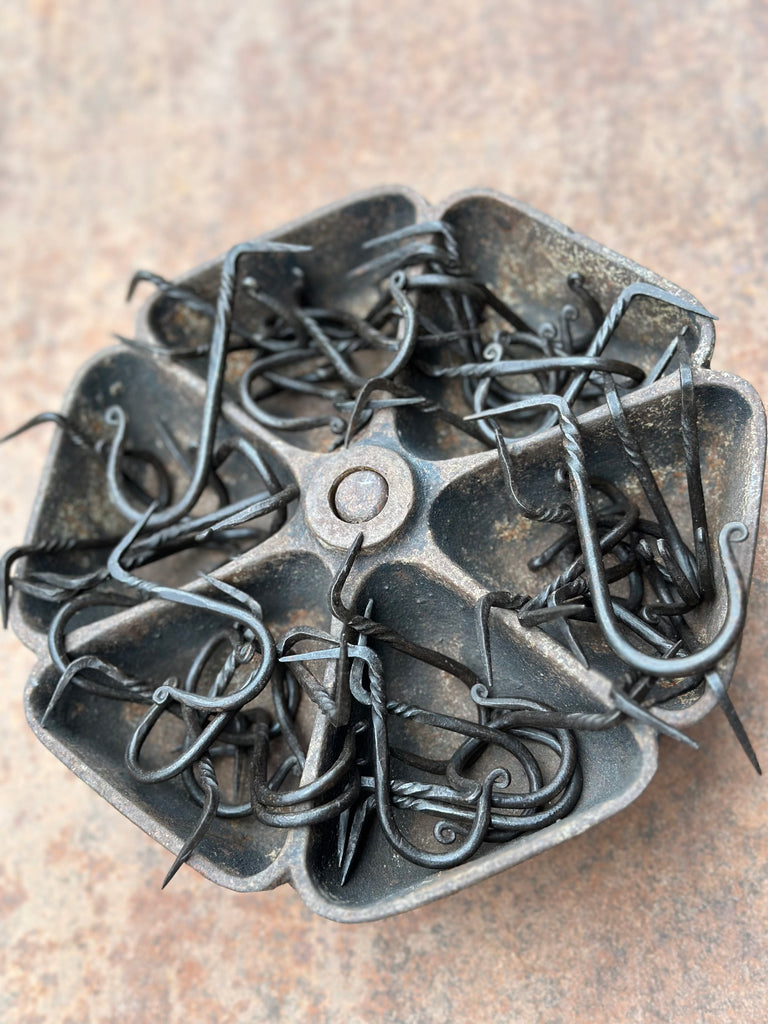 hand-forged beam hooks