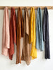 stonewashed linen scarves