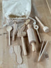 mini wooden baking set