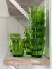 duralex tumblers in amber and jungle green