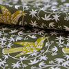 green songbird wrapping paper