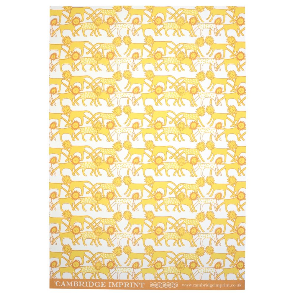 lions wrapping paper