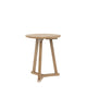 bella oak side table