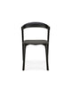 black amelie oak dining chairs