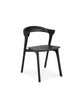 black amelie oak dining chairs