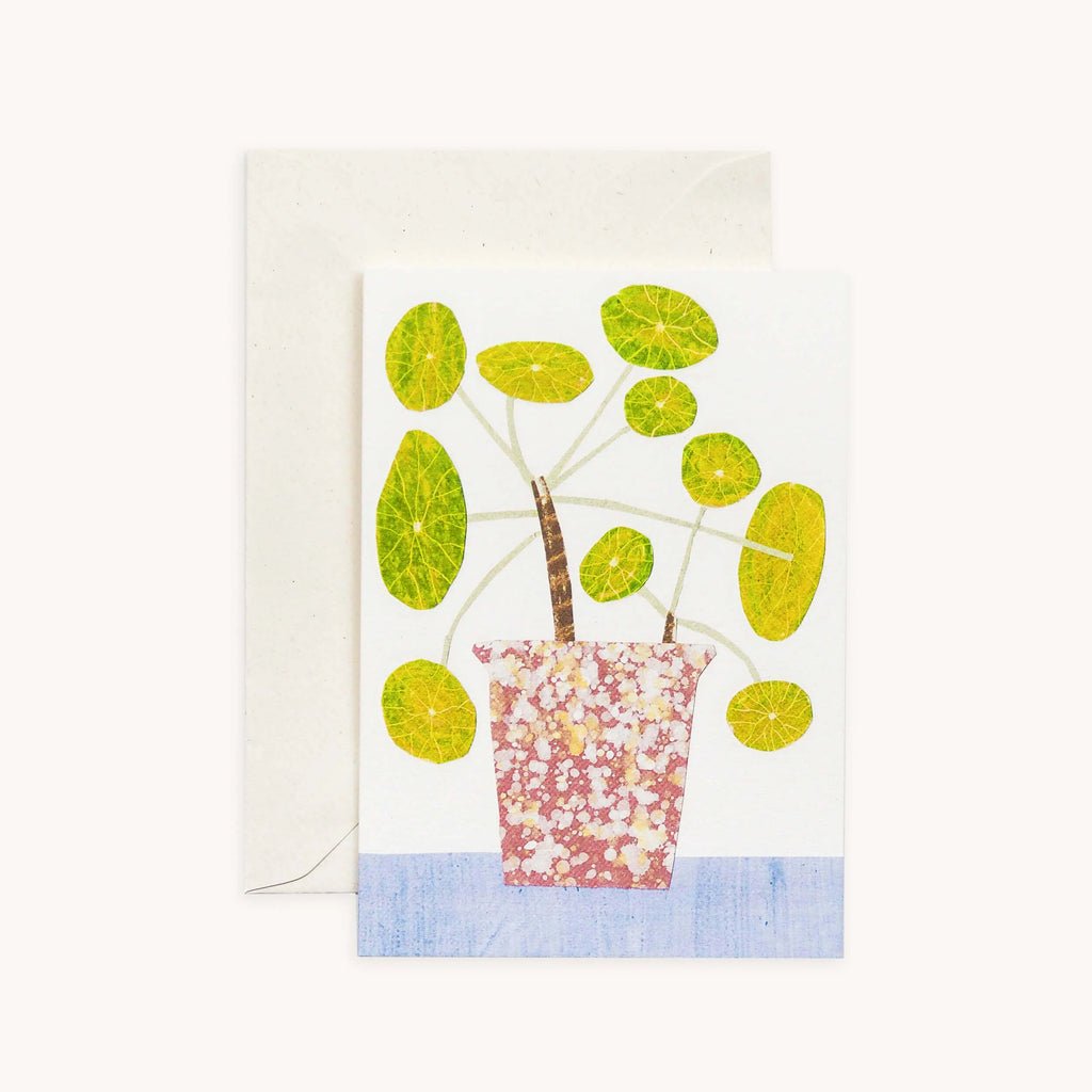 chinese money plant card