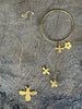 recycled brass bee bracelet