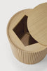 ollie oak side table