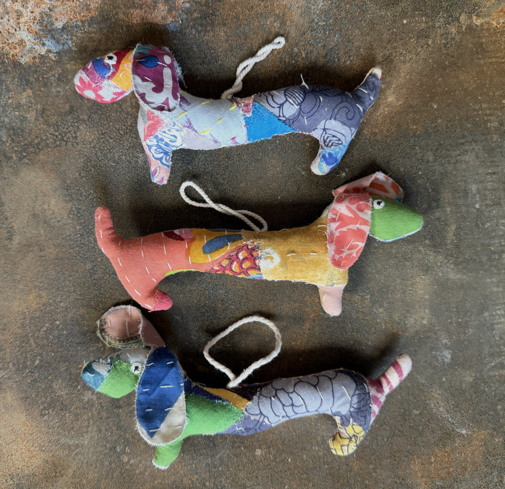 sari sausage dog decoration