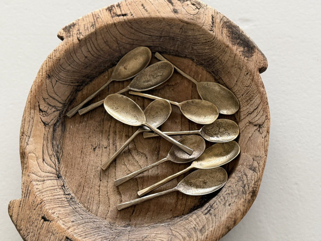 metal spoons