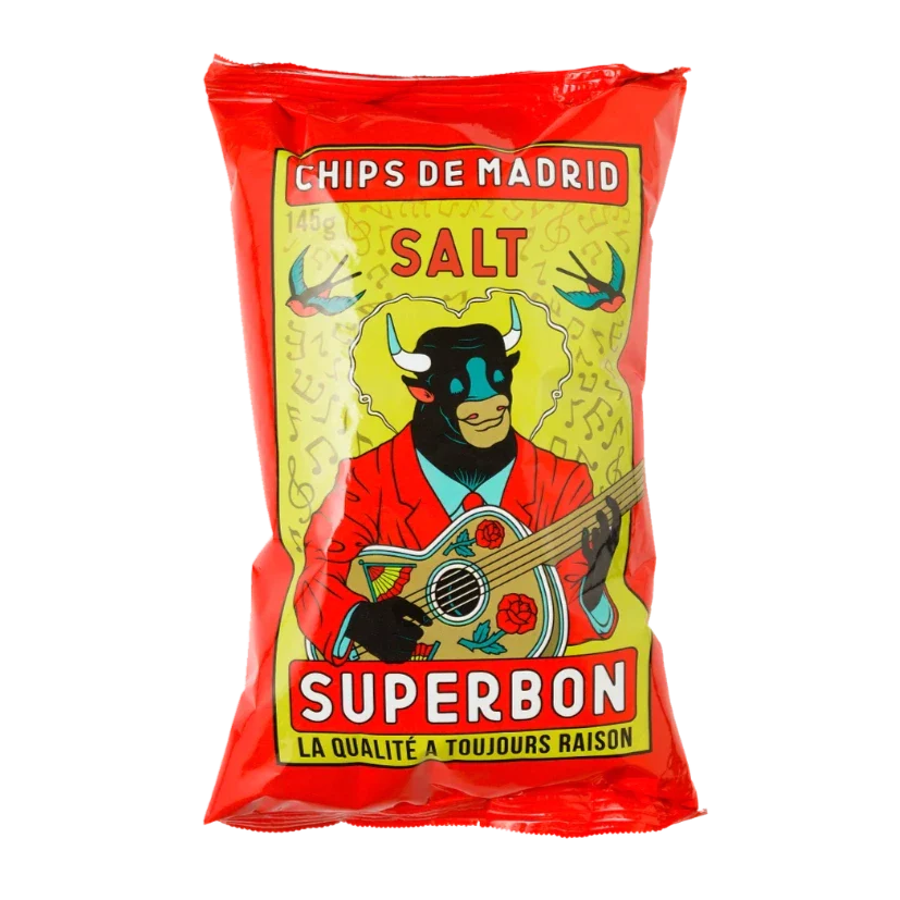 salted potato crisps
