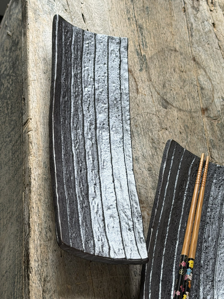 sushi plates matte black