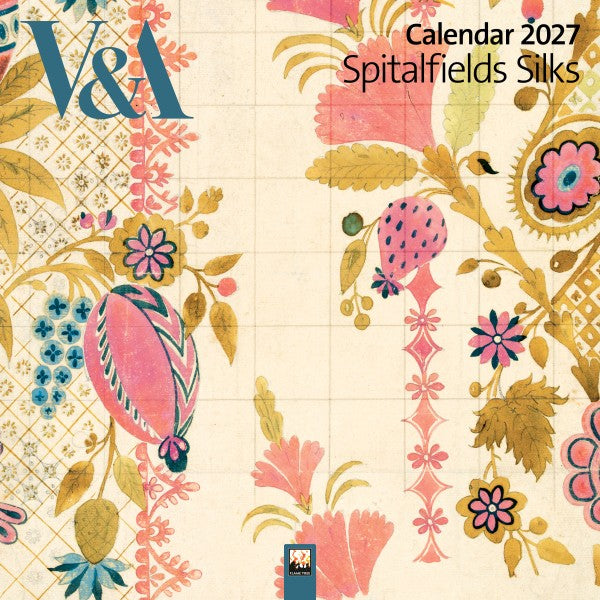 v&a spitalfields silks wall calendar 2027