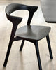black amelie oak dining chairs