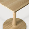 lottie oak pedestal table