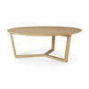 bella oak coffee table
