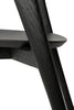 black amelie oak dining chairs