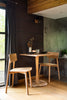 lottie oak pedestal table