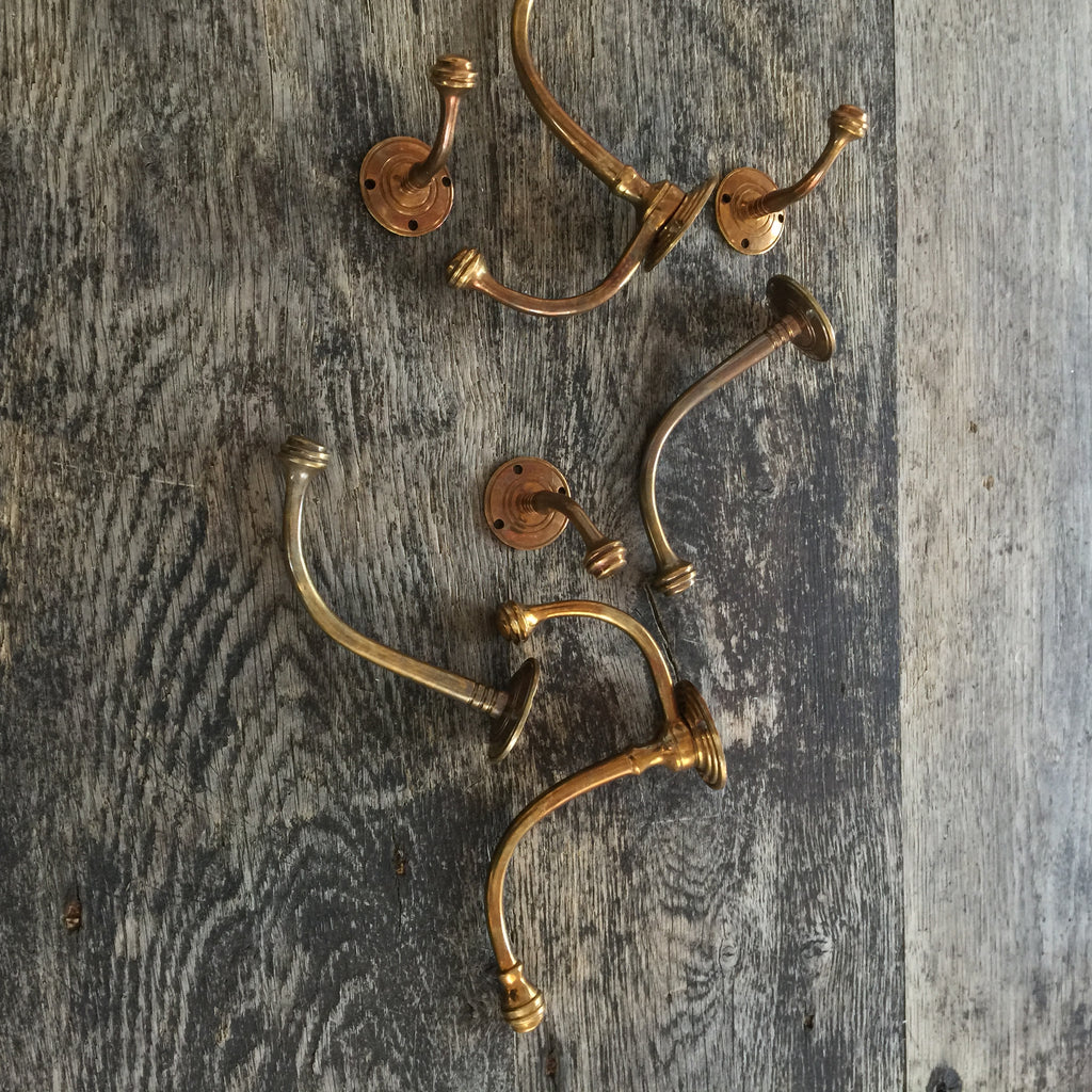 brass coat hooks
