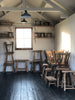 antique elm stools