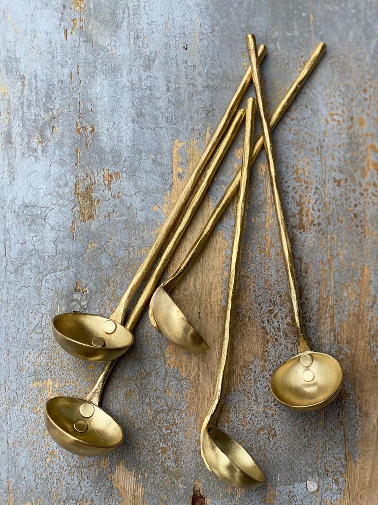 brass spoons