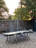 zinc garden tables