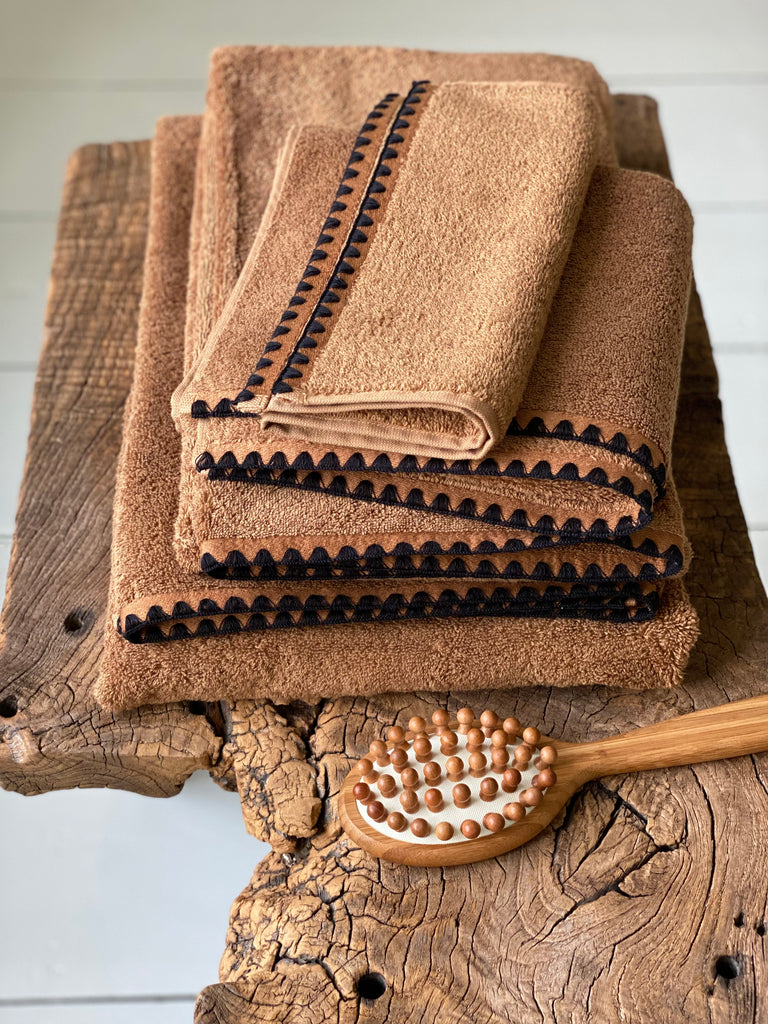 caramel cotton towels