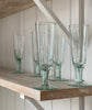 rippled champagne glasses