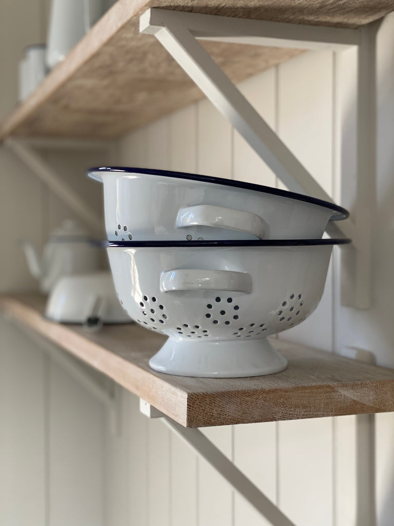 enamel colander