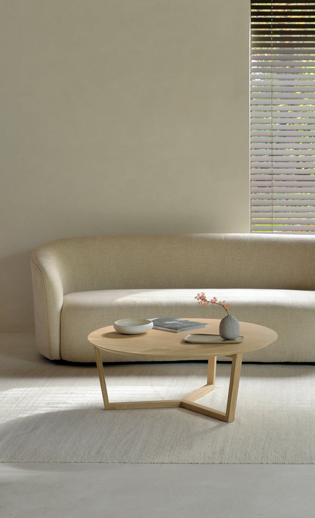 bella oak coffee table