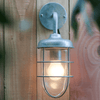 galvanised steel wall light
